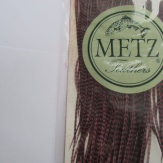 Metz saddle grizzle claret grade 2