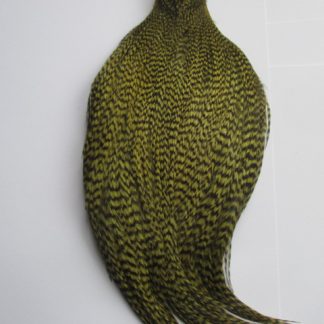 Premium olive grizzle cock neck cape