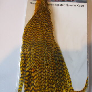 Metz yellow grizzle quarter cock neck cape