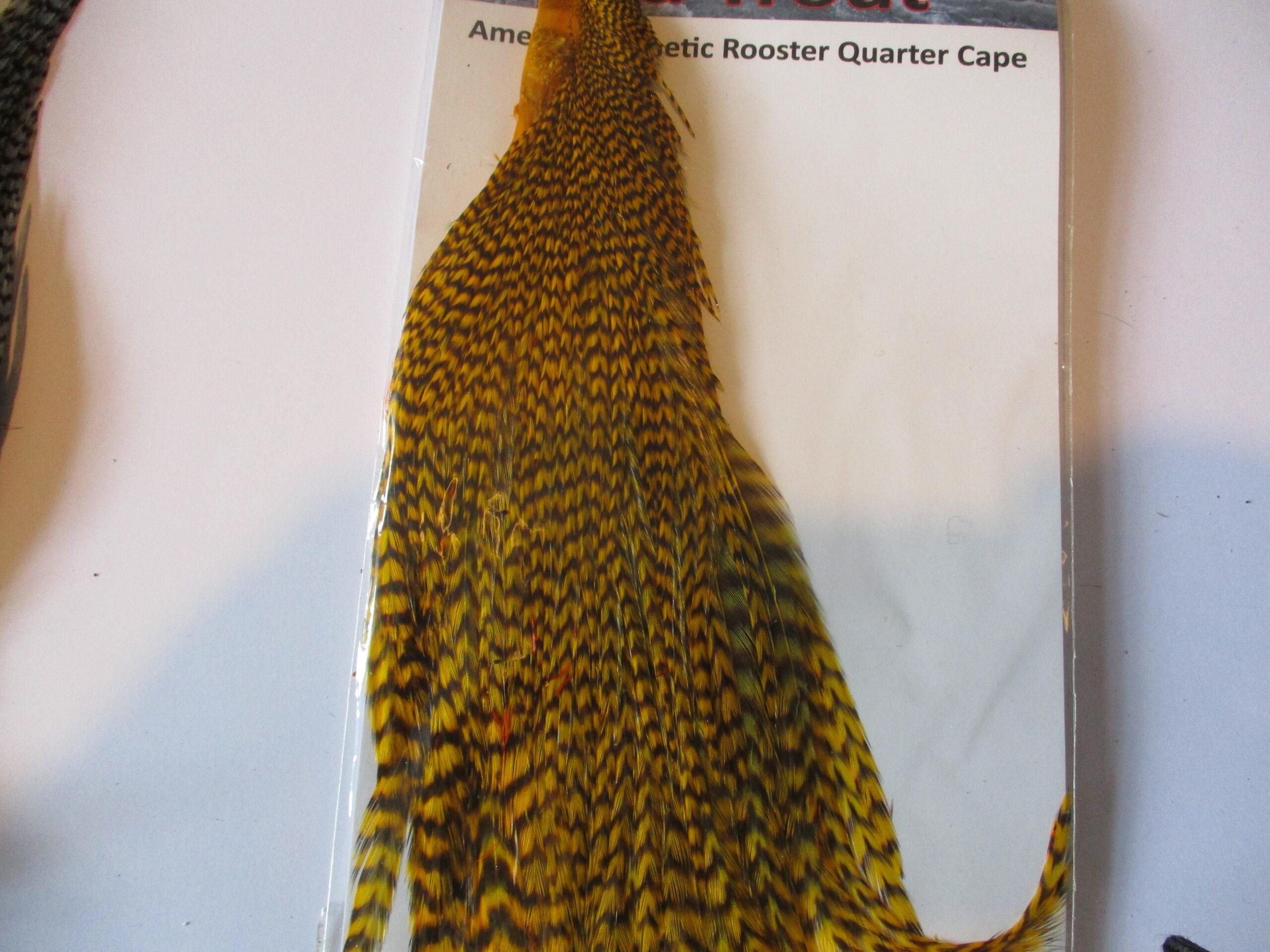 Whiting & Metz Midge Grizzle Cape Tops – Smallest Neck Hackle, Fly Tying Feathers, 2 Pieces, Black And White