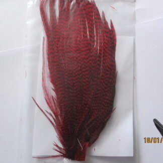 Metz red grizzle quarter cock neck cape