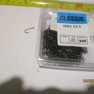 Classic barbless dry fly hooks size 12s x 500 bulk